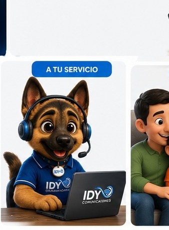 Mascota IDY en soporte